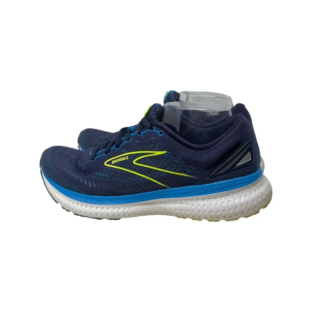 Brooks Sneaker Mens Size 8.5 Blue Geometric Glycerin 19 Running Shoes 1103561D